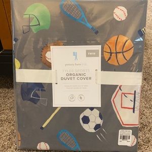 NWT Pottery Barn Tyler Sports Twin Duvet Cover